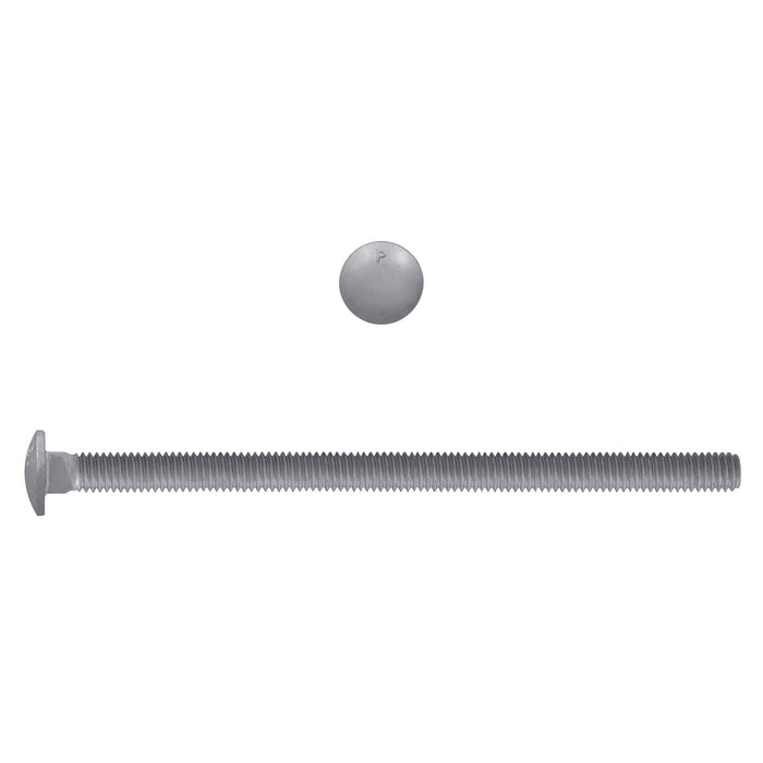 H. Paulin (680) 852-464 Paulin 5/16"-18 x 6" Carriage Bolts Galvanized Grade 2 UNC FT 50 Pcs