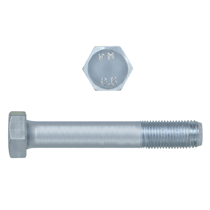 H. Paulin (680) 609-424 Paulin M12-1.50 x 80mm Metric Hex Head Cap Screws CL 8.8 Fine Zinc DIN960 PT 25 Pcs