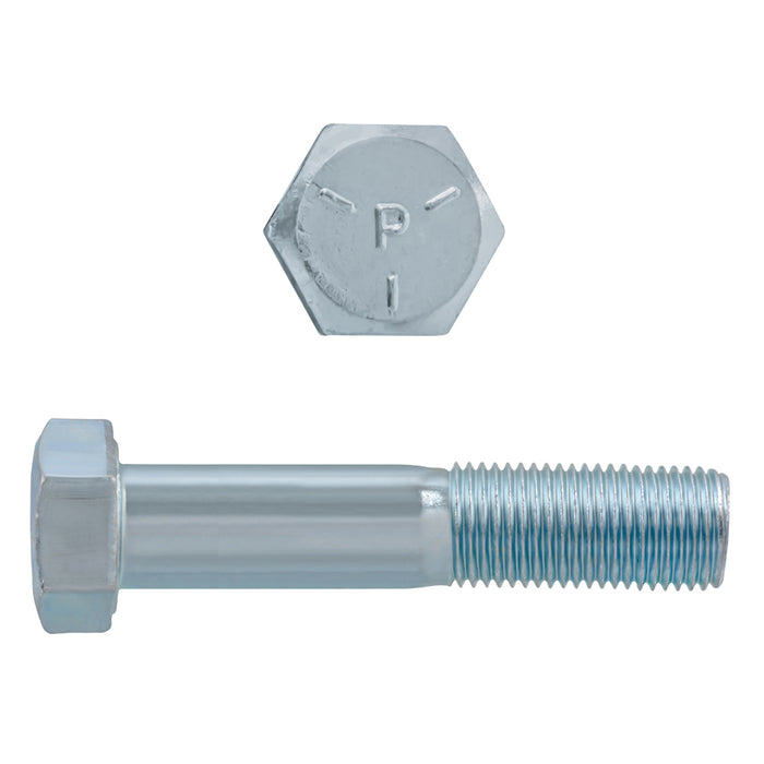 H. Paulin 023-148 Paulin 7/16"-20 x 2-1/2" Hex Head Cap Screws Grade 5 UNF Zinc PT 4 Pcs