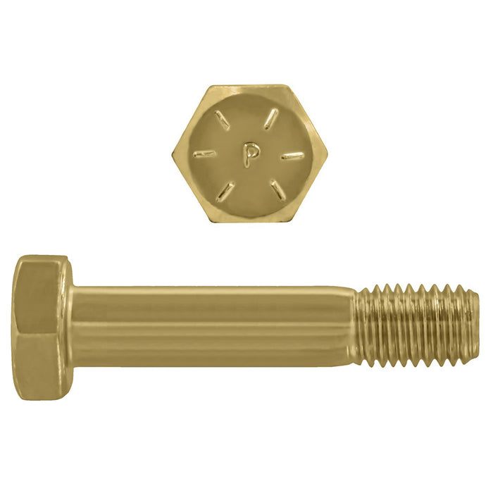 H. Paulin (680) 079-461 Paulin 5/16"-18 x 5" Hex Head Cap Screws Grade 8 UNC Zinc-Yellow PT 100 Pcs