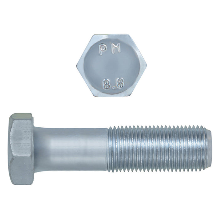 H. Paulin 009-164 Paulin M12-1.25 x 50mm Metric Hex Head Cap Screws CL 8.8 Extra Fine Zinc DIN961 FT 1 Pc