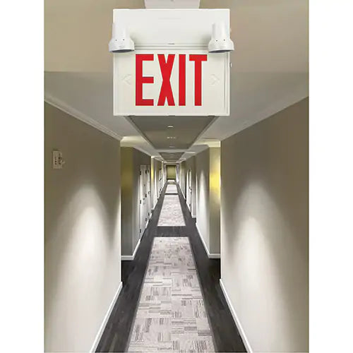 Exit Sign with Security Lights - XI789