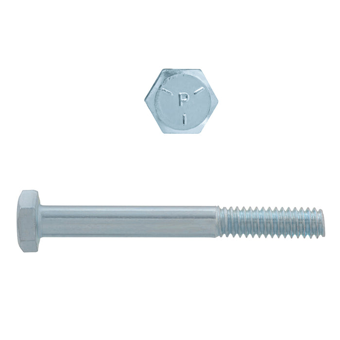 H. Paulin 075-317 Paulin 1/4"-20 x 2-1/4" Hex Head Cap Screws Grade 5 UNC Zinc PT 100 Pcs