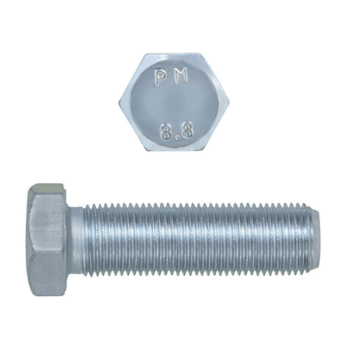 H. Paulin 024-186 Paulin M12-1.25 x 40mm Metric Hex Head Cap Screws CL 8.8 Extra Fine Zinc DIN961 FT 2 Pcs