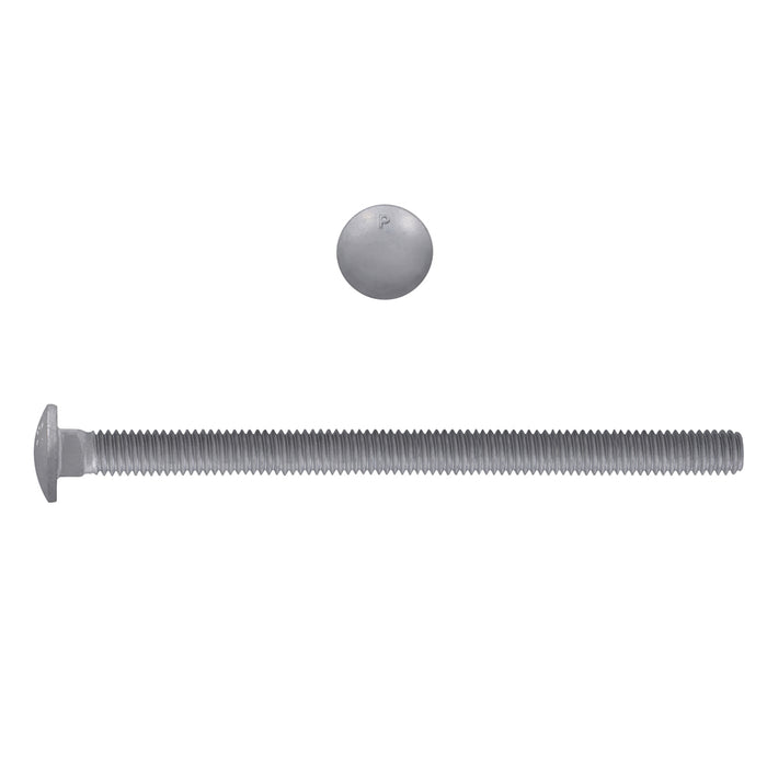 H. Paulin 852-461 Paulin 5/16"-18 x 5" Carriage Bolts Galvanized Grade 2 UNC FT 100 Pcs