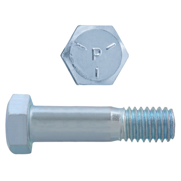 H. Paulin 075-543 Paulin 7/16"-14 x 2-1/2" Hex Head Cap Screws Grade 5 UNC Zinc PT 50 Pcs