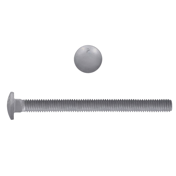 H. Paulin (680) 852-505 Paulin 3/8"-16 x 4-1/2" Carriage Bolts Galvanized Grade 2 UNC FT 100 Pcs