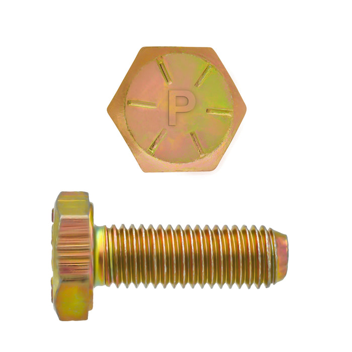 H. Paulin (680) 080-442 Paulin 5/16"-24 x 3/4" Hex Head Cap Screws Grade 8 UNF Zinc-Yellow PT 100 Pcs