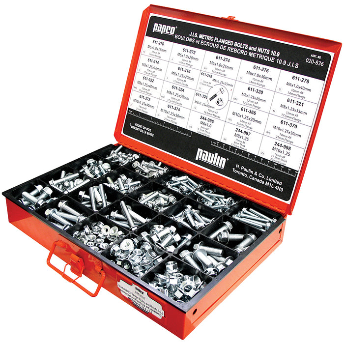 H. Paulin 020-836 Papco Master Assortments JIS Metric Flange 1 Pcs