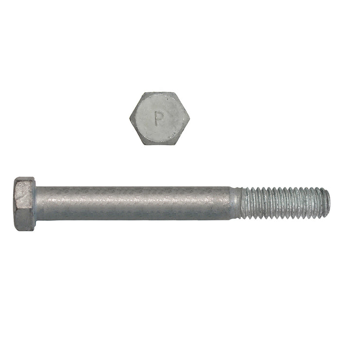 H. Paulin B850-505 Paulin 3/8"-16 x 4-1/2" Hex Head Cap Screws Grade 2 UNC Galvanized PT 225 Pcs