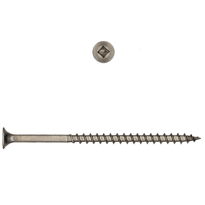H. Paulin (680) 537-322 Paulin No.8 X 2-1/2" Flat Square Head Deck Screws 305 Stainless Steel 250pcs