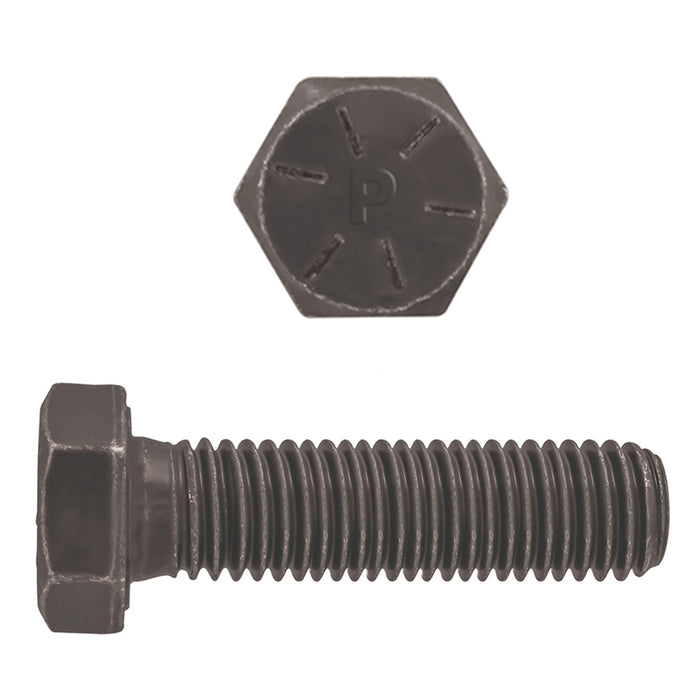 H. Paulin 077-675 Paulin 5/8"-11 x 2" Hex Head Cap Screws Grade 8 UNC Bare Metal FT 25 Pcs