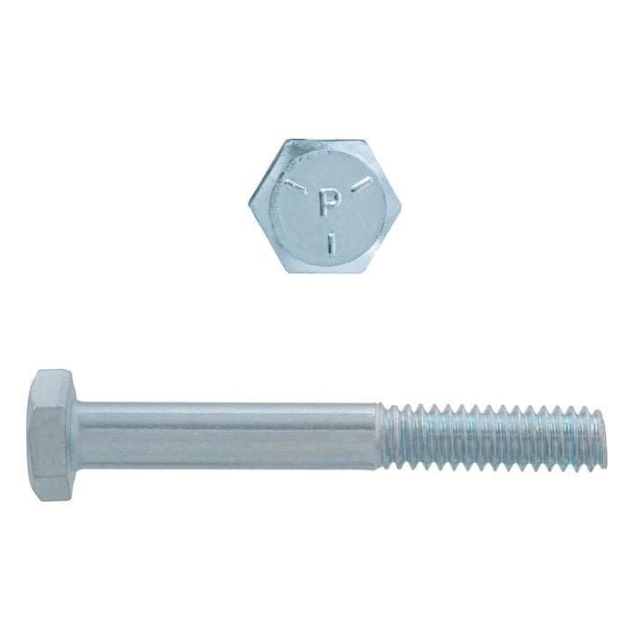 H. Paulin 075-316 Paulin 1/4"-20 x 2" Hex Head Cap Screws Grade 5 UNC Zinc PT 100 Pcs