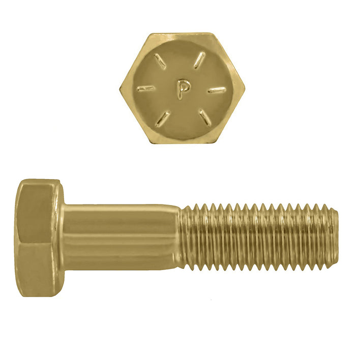H. Paulin B079-721 Paulin 3/4"-10 x 3" Hex Head Cap Screws Grade 8 UNC Zinc-Yellow PT 80 Pcs