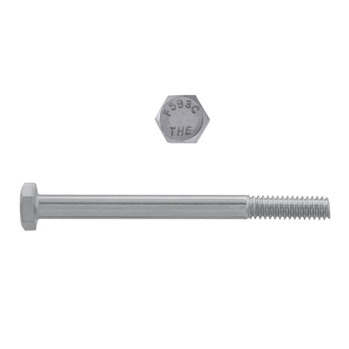 H. Paulin 5000-320 Paulin 1/4"-20 x 3" Hex Head Cap Screws 18.8 Stainless UNC PT 25 Pcs