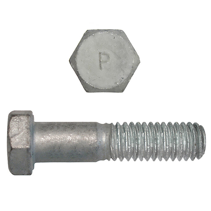 H. Paulin (680) 850-588 Paulin 1/2"-13 x 2-1/2" Hex Head Cap Screws Grade 2 UNC Galvanized PT 50 Pcs