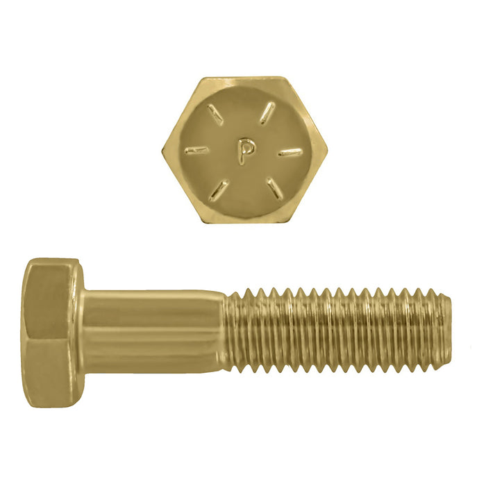 H. Paulin B079-313 Paulin 1/4"-20 x 1-1/2" Hex Head Cap Screws Grade 8 UNC Bare Metal PT 1600 Pcs