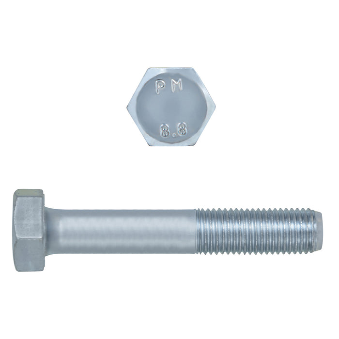 H. Paulin 609-378 Paulin M10-1.25 x 70mm Metric Hex Head Cap Screws CL 8.8 Fine Zinc DIN960 PT 25 Pcs