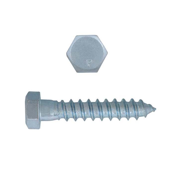 H. Paulin B135-496 Paulin 3/8" x 2" Hex Lag Bolts Steel Zinc 600 pcs
