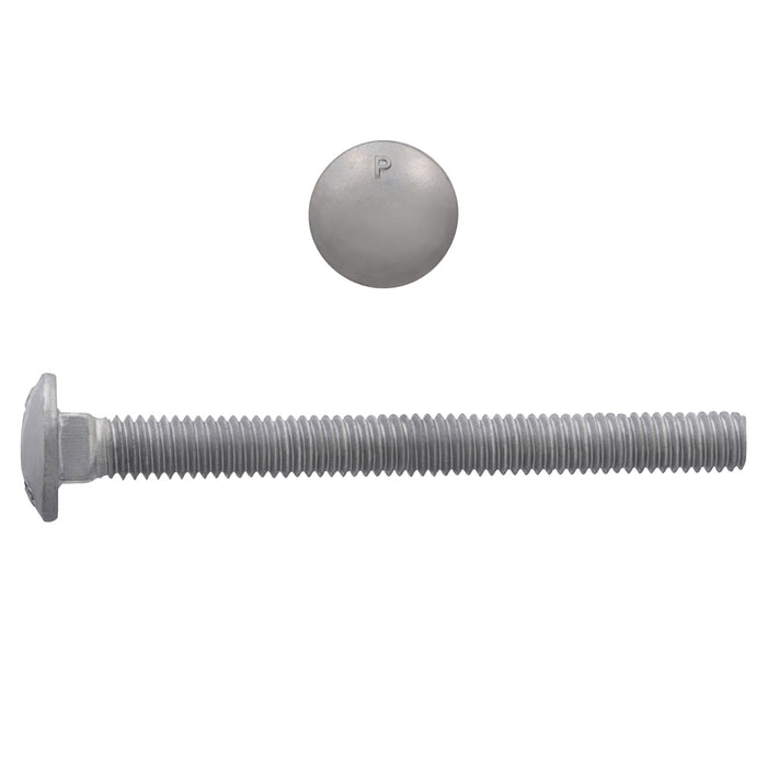 H. Paulin (680) 852-320 Paulin 1/4"-20 x 3" Carriage Bolts Galvanized Grade 2 UNC FT 100 Pcs