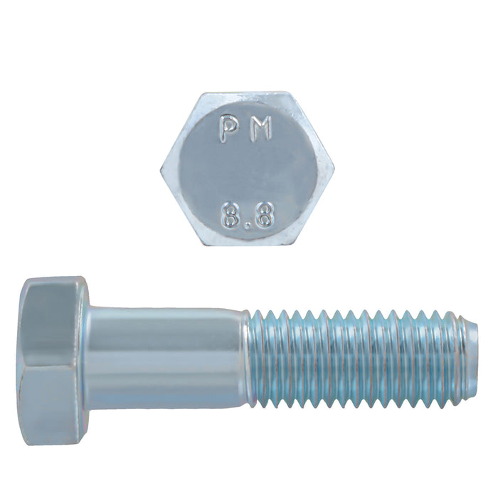 H. Paulin 608-444 Paulin M14-2.00 x 60mm Metric Hex Head Cap Screws CL 8.8 Coarse Zinc DIN931 PT 25 Pcs