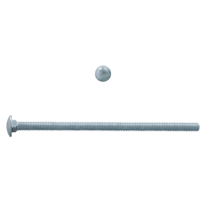 H. Paulin 129-464 Paulin 5/16"-18 x 6" Carriage Bolts Zinc Grade 2 UNC FT 50 Pcs
