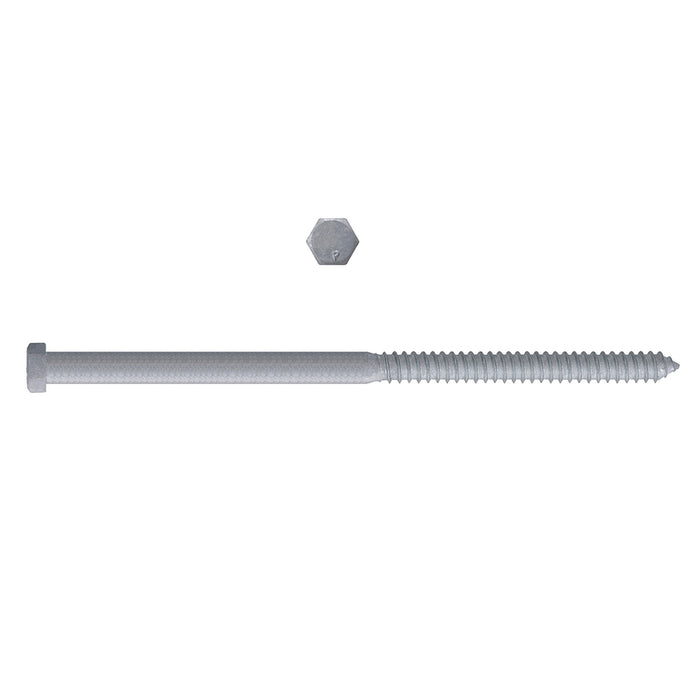 H. Paulin B854-513 Paulin 3/8" x 8" Hex Lag Bolts Steel Galvanized 150 pcs