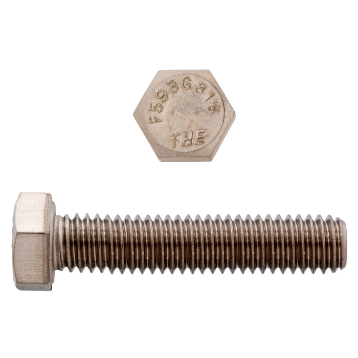 H. Paulin 5200-717 Paulin 3/4"-10 x 2" Hex Head Cap Screws 316 Stainless UNC FT 20 Pcs