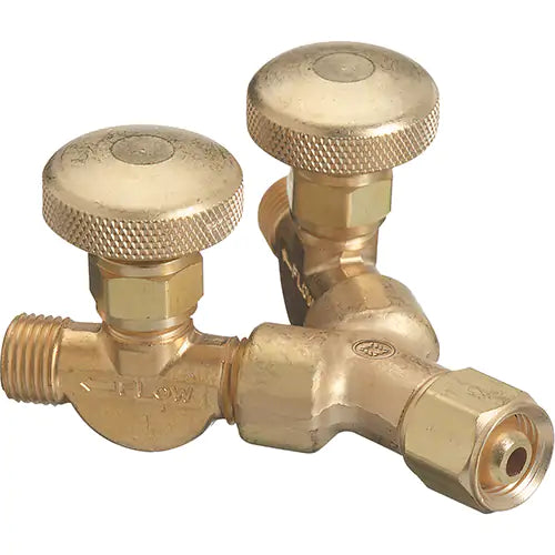 Valved Y Connections, Brass - 111
