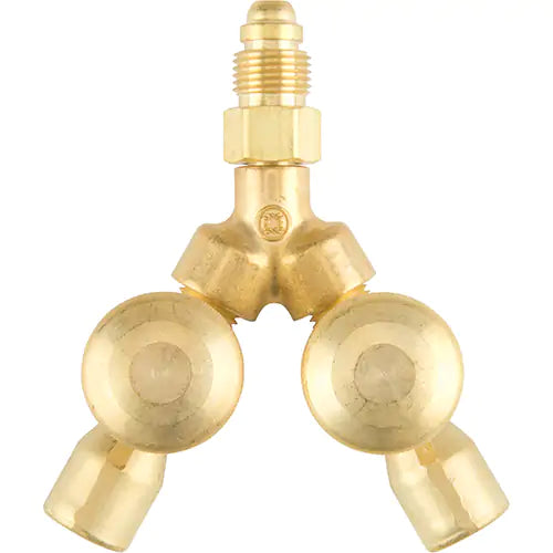Valved Y Connections, Brass - 411