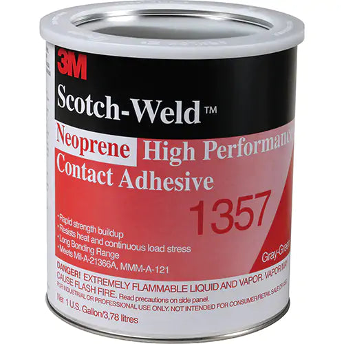 Scotch-Weld™ Neoprene High-Performance Contact Adhesive - 1357-1GAL-GRY