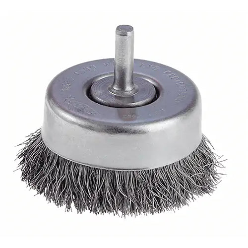 Crimped Wire Cup Brushes with 1/4" Shank - Light Duty 1/10" - 0003201200