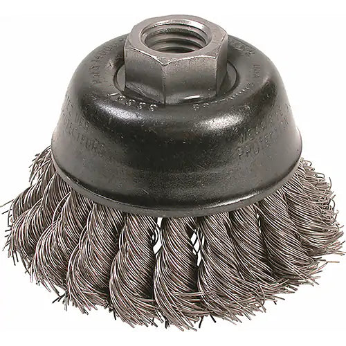 Knot Wire Cup Brushes - High Speed Small Grinder 5/8"-11 - 0003336700