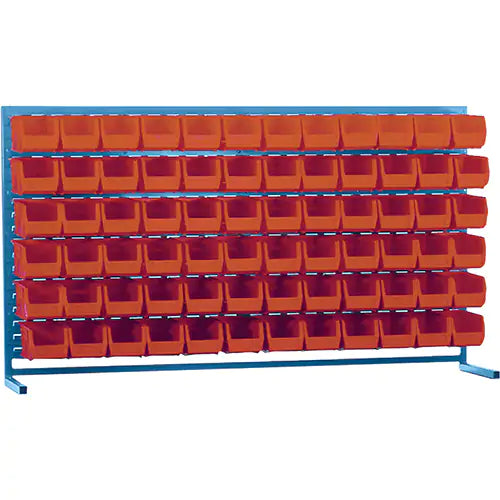 Louvered Rack with Bins - CB176