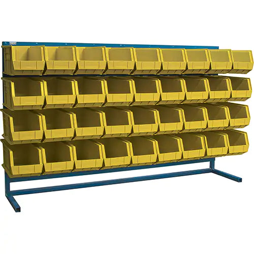 Louvered Rack with Bins - CB186