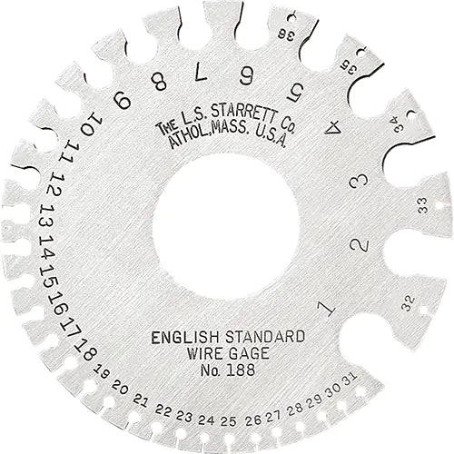 English Standard Wire Gauges - Hardened (Birmingham or Stubs' Iron Wire Gauge) - 50678