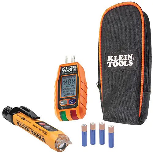 Premium Non-Contact Voltage and GFCI Receptacle Electrical Test Kit - RT250KIT