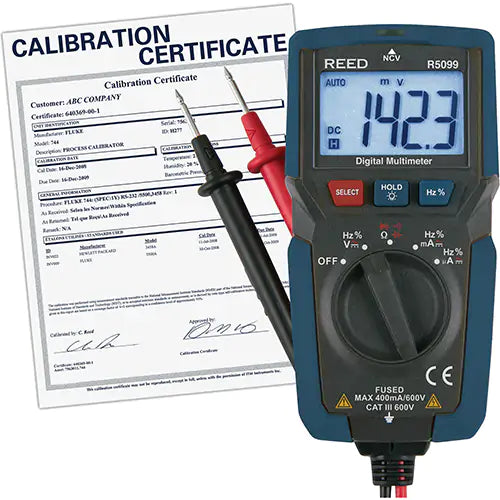 Compact Multimeter with Non-Contact Voltage and ISO Certificate - R5099-NIST