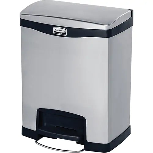 Slim Jim® Waste Container Grey and Black - 1901985