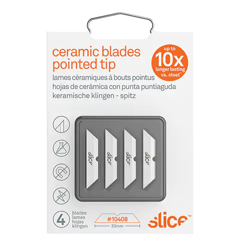 Slice™ Pointed-Tip Ceramic Box Cutter Blades - 2110408