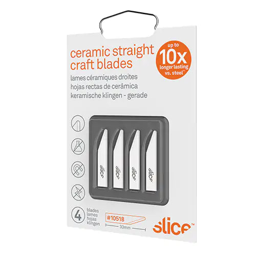 Slice™ Rounded-Tip Ceramic Straight Edge Knife Blades - 2110518