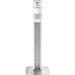 Messenger™ ES6 Silver Panel Floor Stand with Dispenser - 7306-DS-SLV