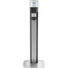 Messenger™ ES8 Silver Panel Floor Stand with Dispenser - 7318-DS-SLV