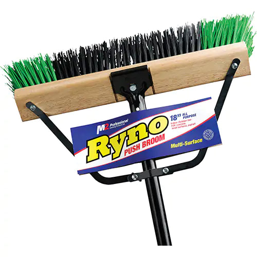 Ryno Push Broom with Braced Handle - PB-700-GB18