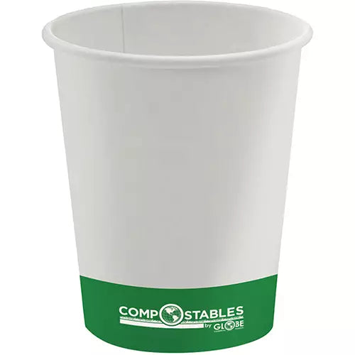 Single Wall Hot/Cold Compostable Paper Cups - 6052