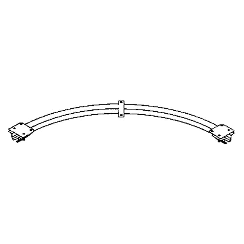 Ceiling Mounted 90° Curved Curtain Partition Track - 16CT3C