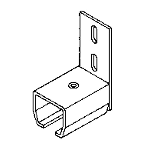 Curtain Partition Wall Mount End Connector - 16EMU