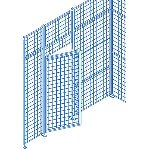 Wire Mesh Partition Components - Swing Doors - KD111