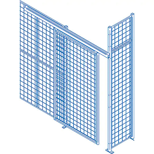 Wire Mesh Partition Components - Sliding Doors - KD108