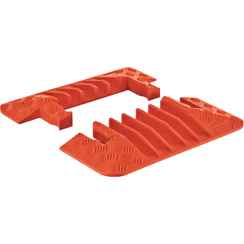 Guard Dog® 5-Channel Heavy Duty Cable Protector - End Caps - GDEC5X125-O